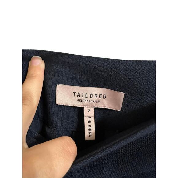 Tailored‎ Rebecca Taylor Straight Leg High Rise Clean Suit Dress Pants Size 2 - Picture 3 of 6